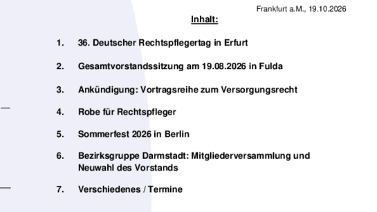 Erste Seite des Rundsbriefs Nr. 440 