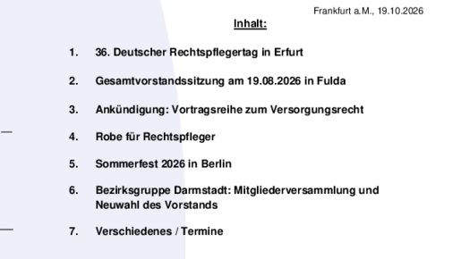Erste Seite des Rundsbriefs Nr. 440 